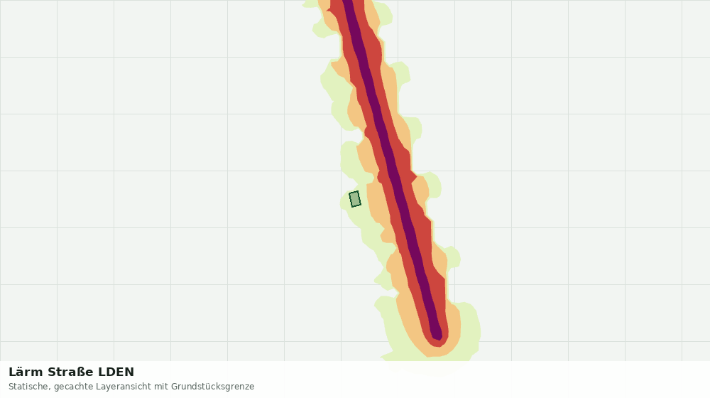 Statische Kartenansicht: Lärm Straße LDEN