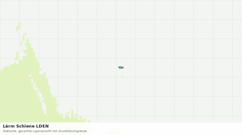 Statische Kartenansicht: Lärm Schiene LDEN