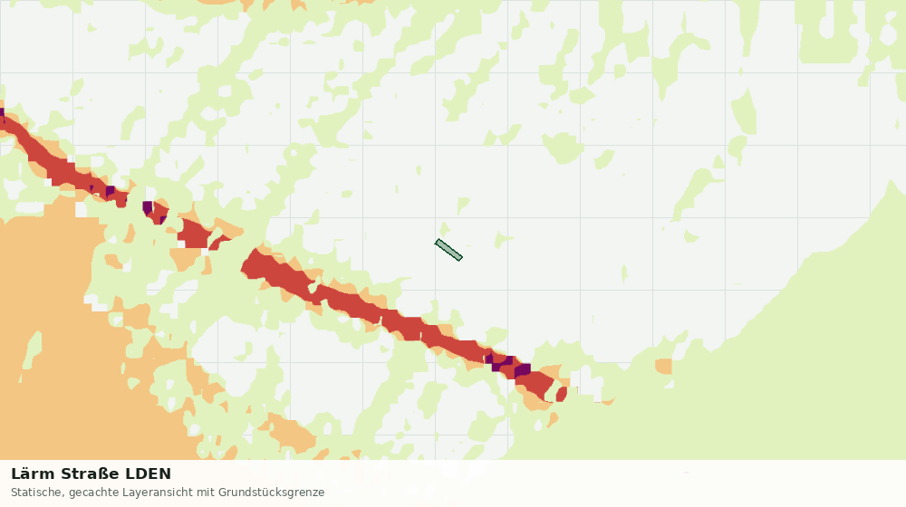Statische Kartenansicht: Lärm Straße LDEN