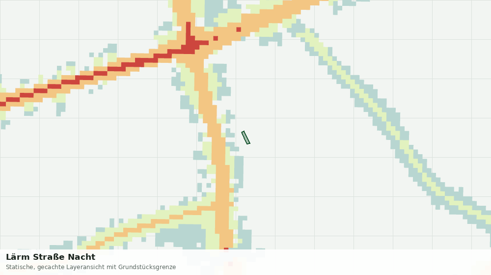 Statische Kartenansicht: Lärm Straße Nacht