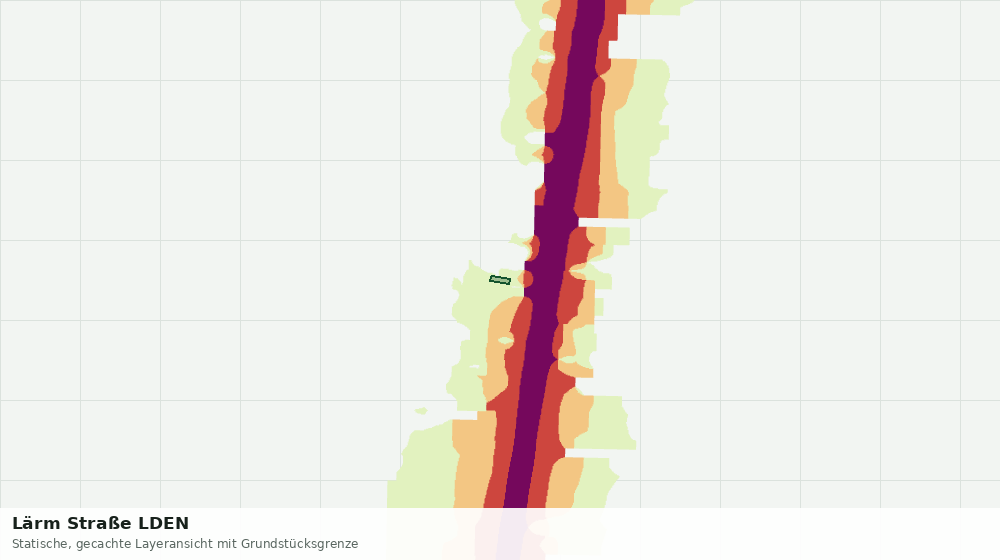 Statische Kartenansicht: Lärm Straße LDEN