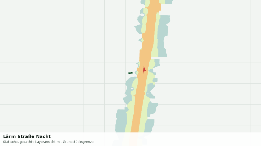 Statische Kartenansicht: Lärm Straße Nacht