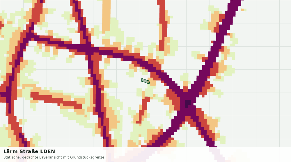 Statische Kartenansicht: Lärm Straße LDEN
