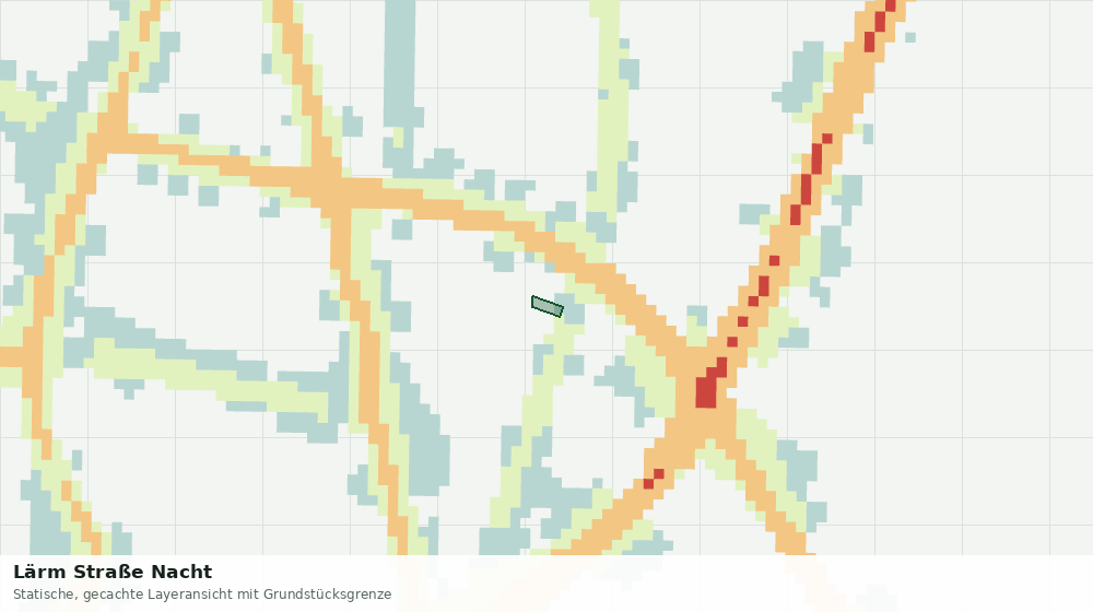 Statische Kartenansicht: Lärm Straße Nacht