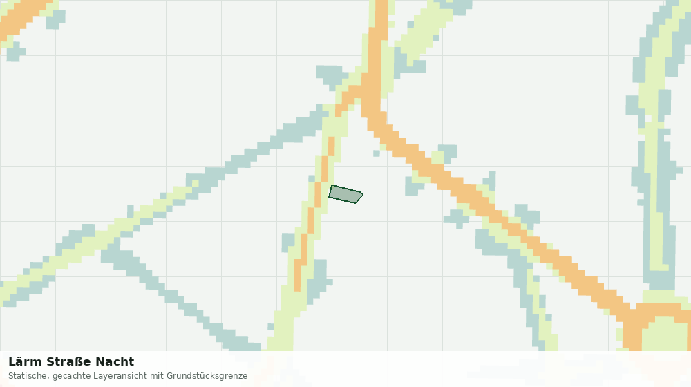 Statische Kartenansicht: Lärm Straße Nacht