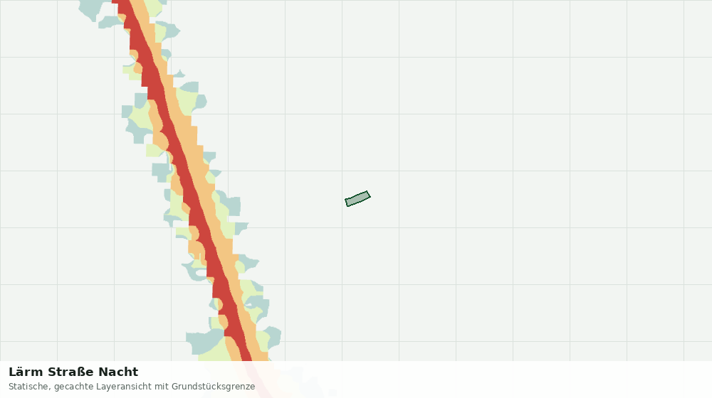 Statische Kartenansicht: Lärm Straße Nacht