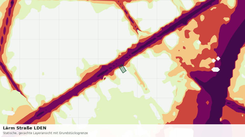 Statische Kartenansicht: Lärm Straße LDEN