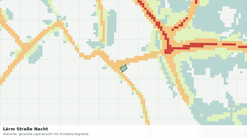 Statische Kartenansicht: Lärm Straße Nacht