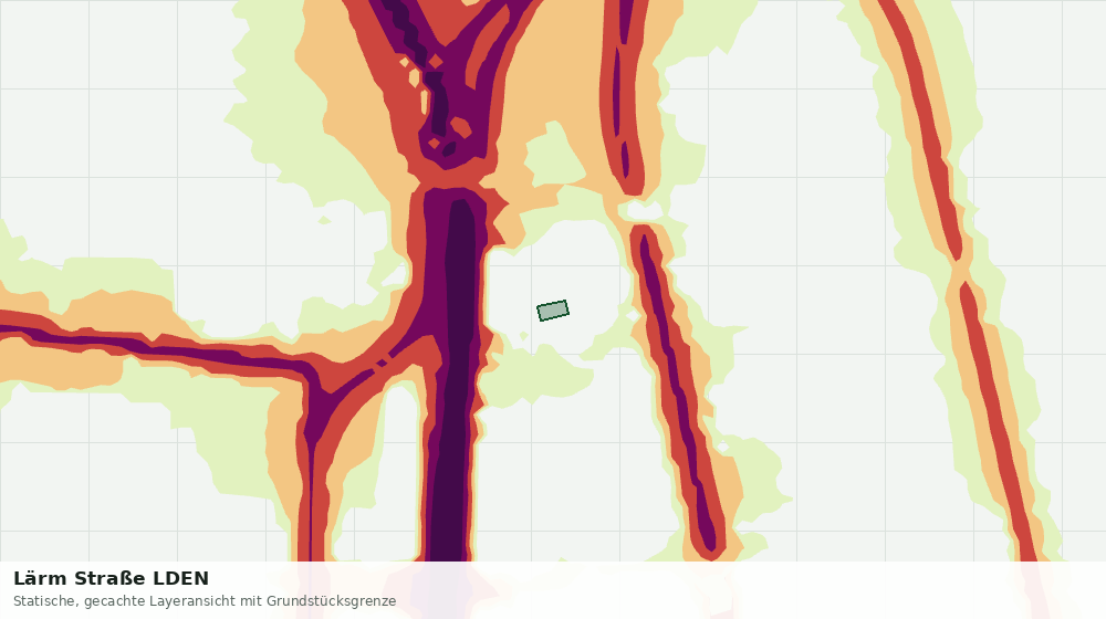 Statische Kartenansicht: Lärm Straße LDEN