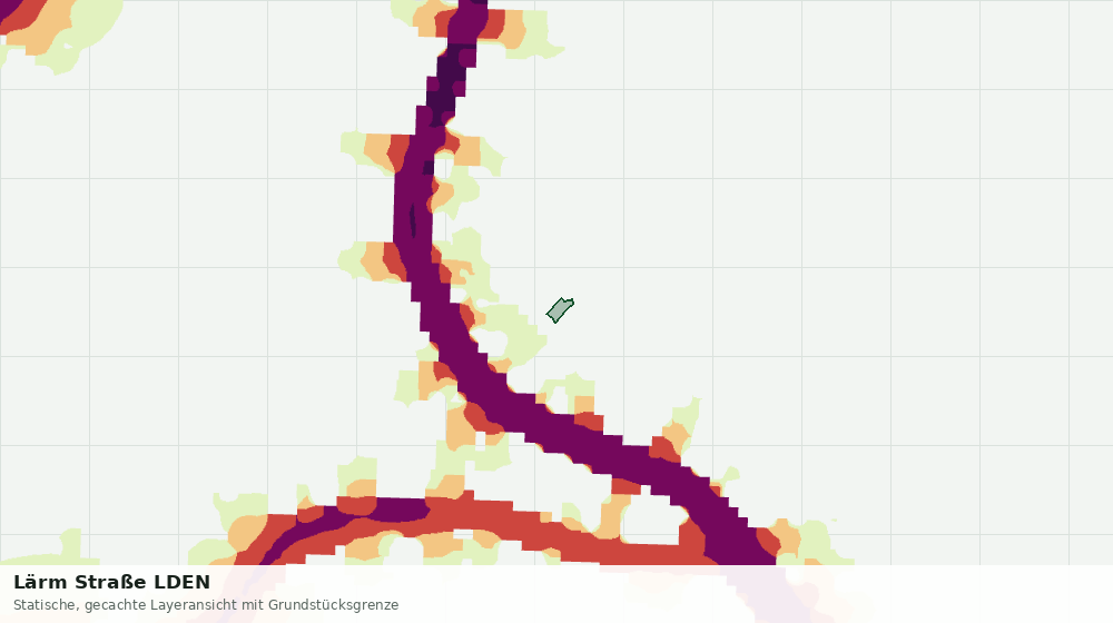 Statische Kartenansicht: Lärm Straße LDEN