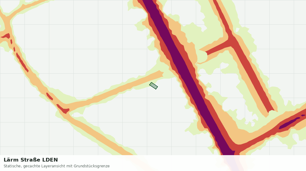Statische Kartenansicht: Lärm Straße LDEN