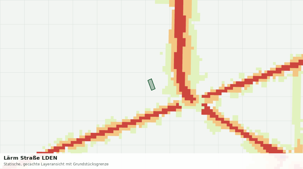 Statische Kartenansicht: Lärm Straße LDEN