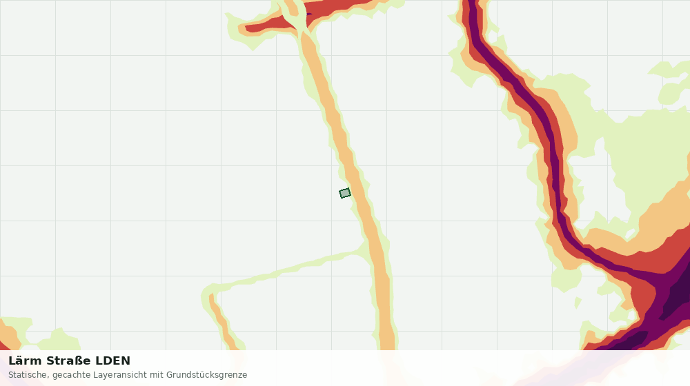 Statische Kartenansicht: Lärm Straße LDEN