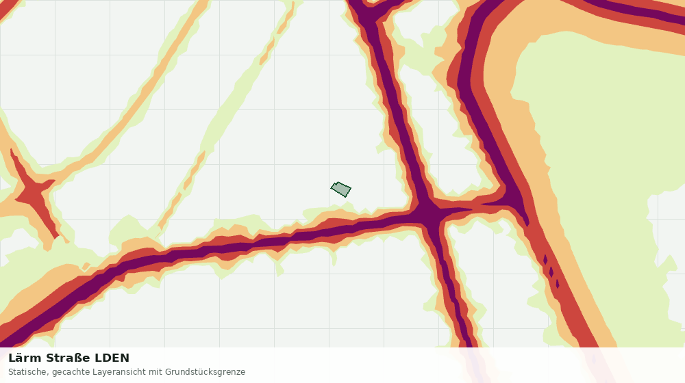 Statische Kartenansicht: Lärm Straße LDEN