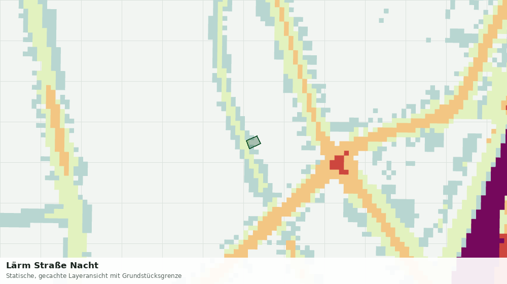 Statische Kartenansicht: Lärm Straße Nacht