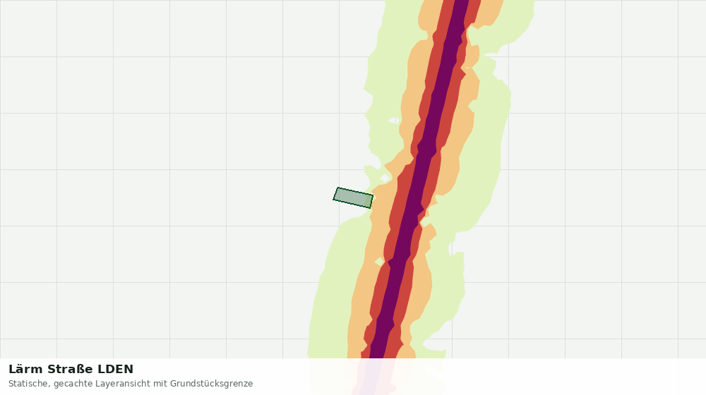 Statische Kartenansicht: Lärm Straße LDEN
