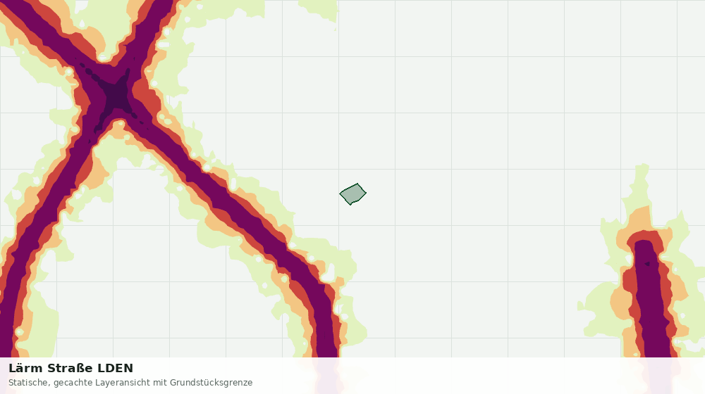 Statische Kartenansicht: Lärm Straße LDEN