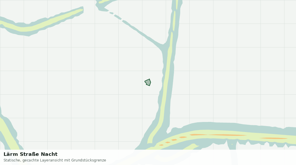Statische Kartenansicht: Lärm Straße Nacht