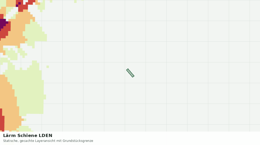 Statische Kartenansicht: Lärm Schiene LDEN