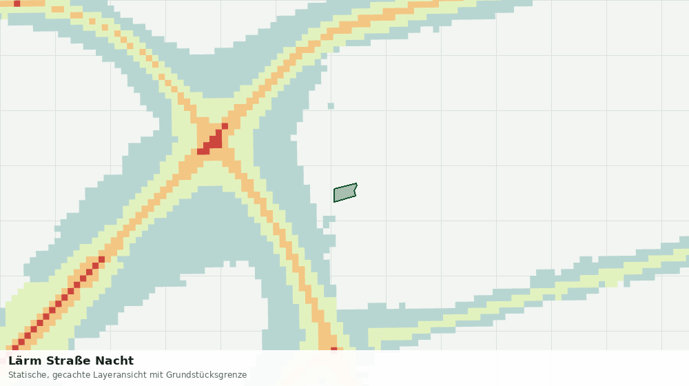 Statische Kartenansicht: Lärm Straße Nacht
