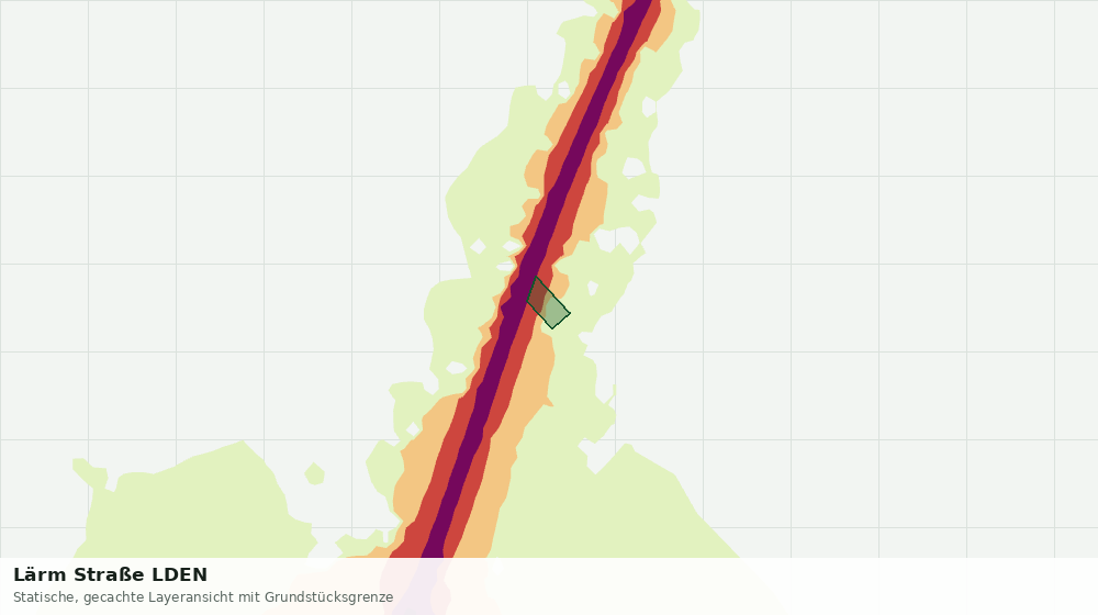 Statische Kartenansicht: Lärm Straße LDEN