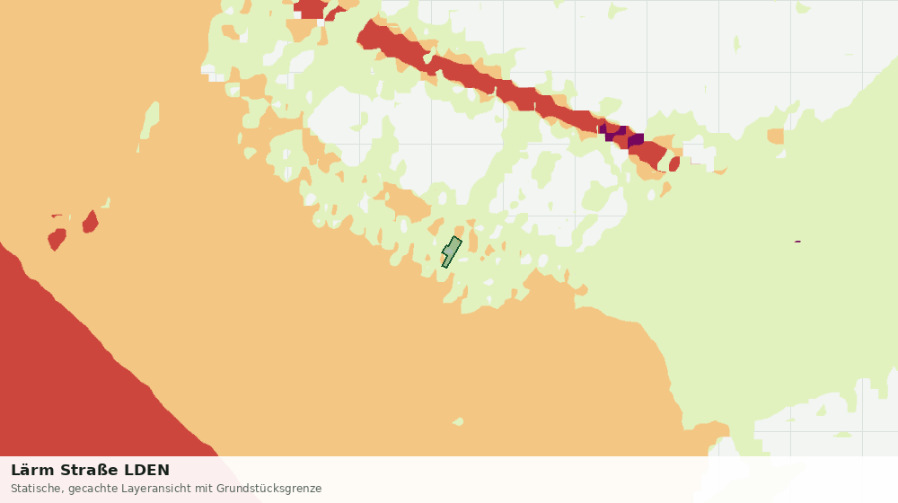 Statische Kartenansicht: Lärm Straße LDEN