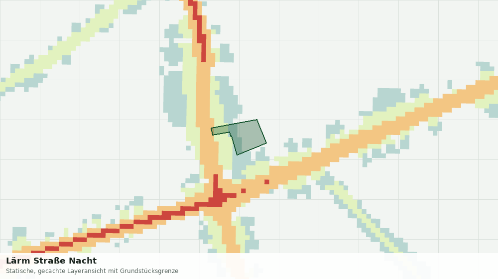 Statische Kartenansicht: Lärm Straße Nacht