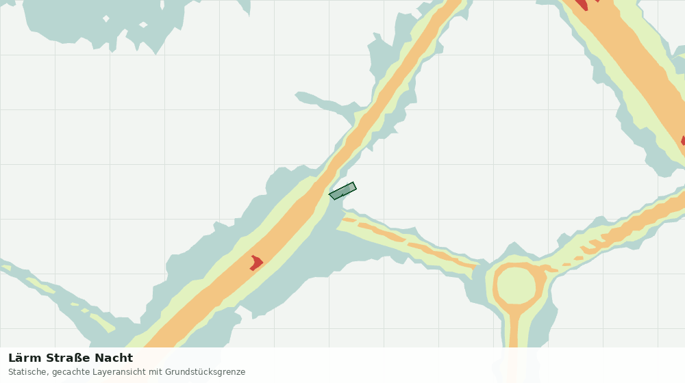 Statische Kartenansicht: Lärm Straße Nacht