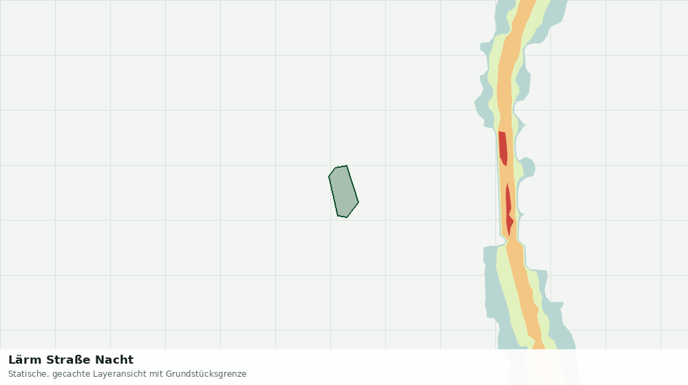 Statische Kartenansicht: Lärm Straße Nacht