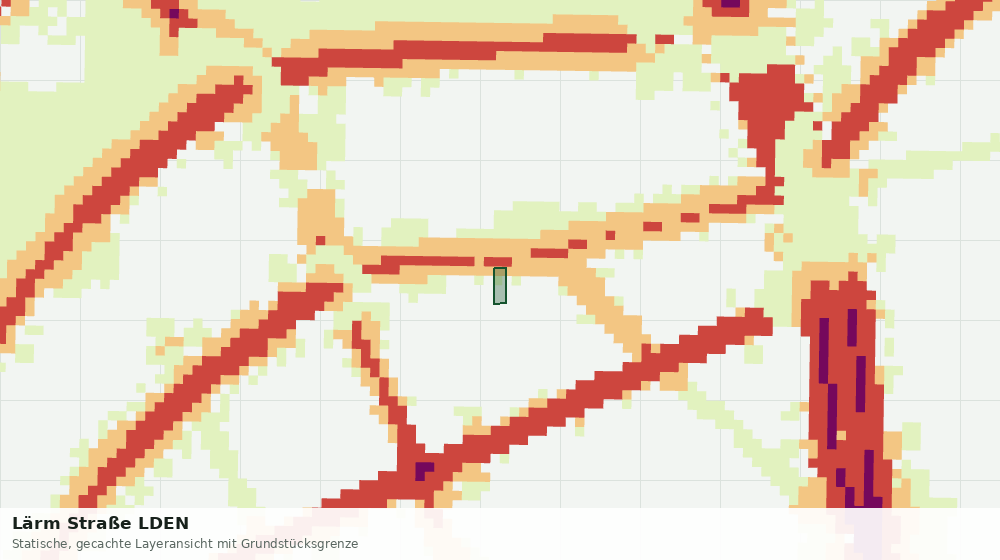 Statische Kartenansicht: Lärm Straße LDEN