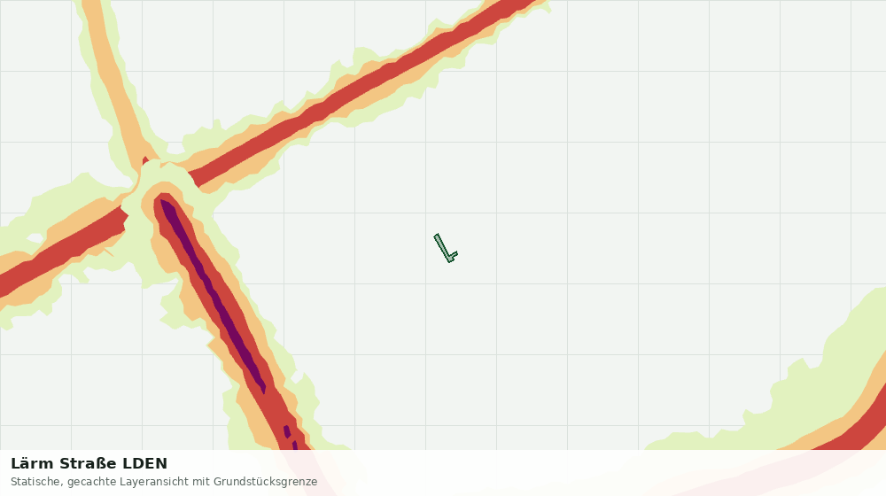 Statische Kartenansicht: Lärm Straße LDEN