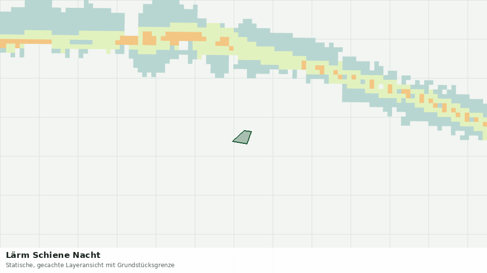 Statische Kartenansicht: Lärm Schiene Nacht