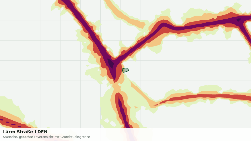 Statische Kartenansicht: Lärm Straße LDEN