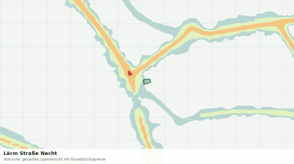 Statische Kartenansicht: Lärm Straße Nacht