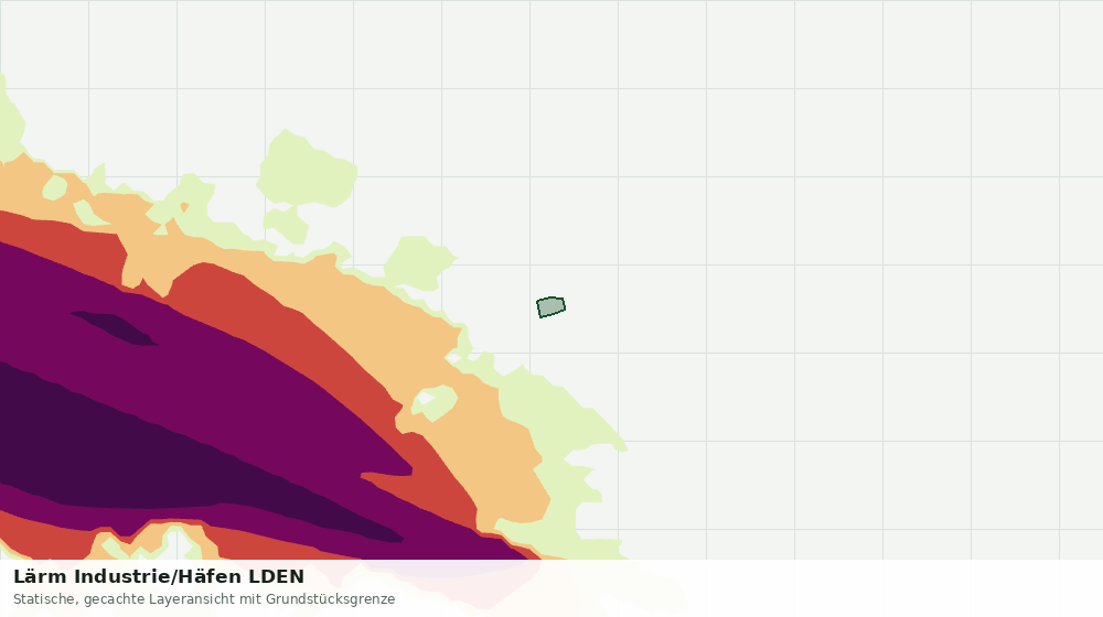 Statische Kartenansicht: Lärm Industrie/Häfen LDEN