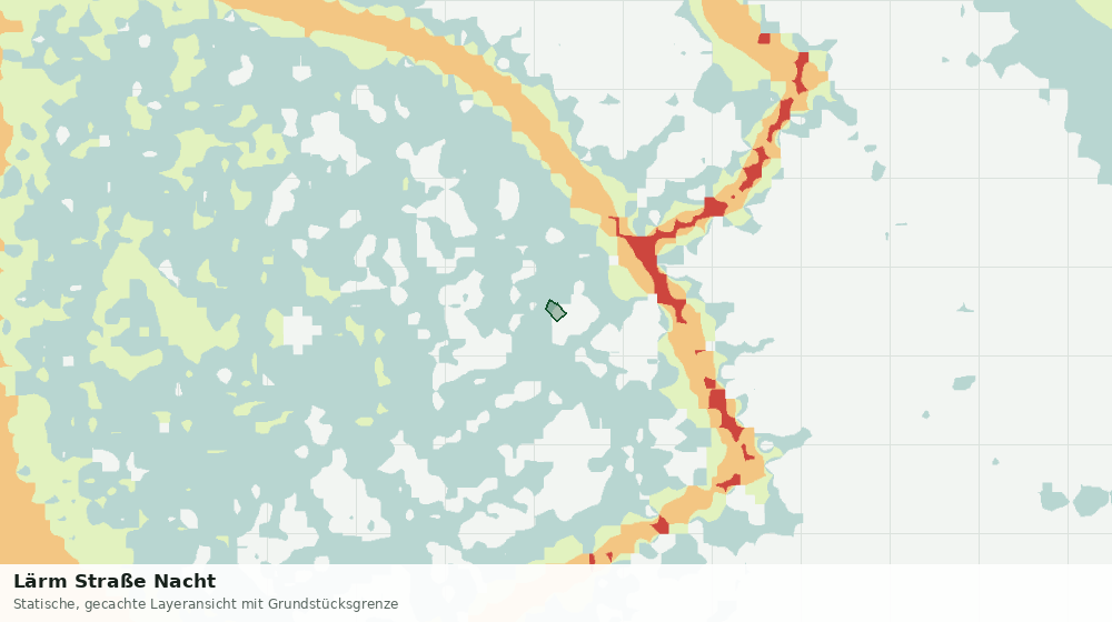 Statische Kartenansicht: Lärm Straße Nacht