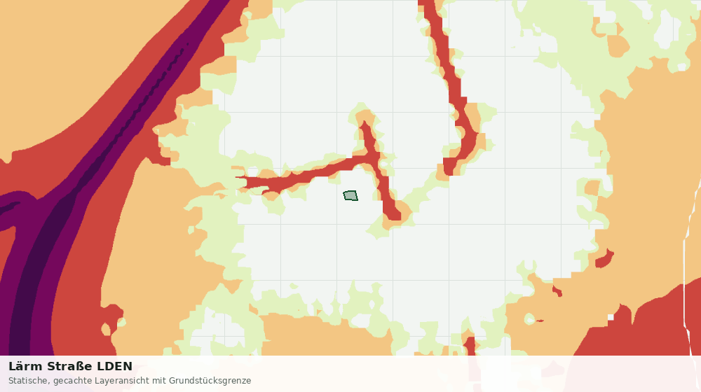 Statische Kartenansicht: Lärm Straße LDEN