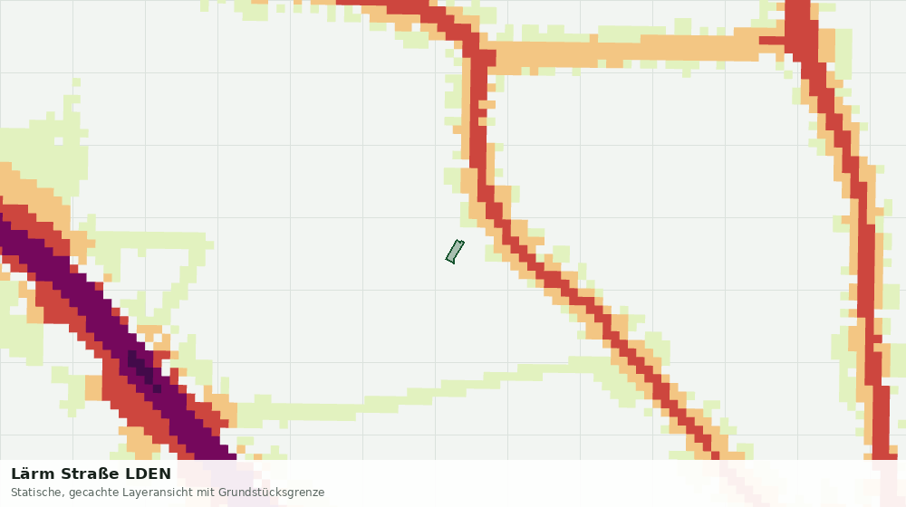 Statische Kartenansicht: Lärm Straße LDEN