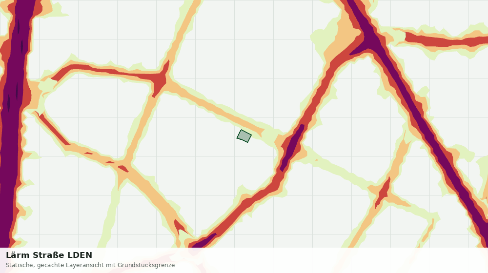 Statische Kartenansicht: Lärm Straße LDEN