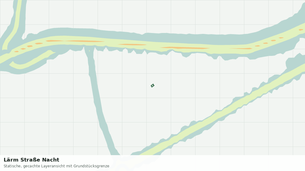 Statische Kartenansicht: Lärm Straße Nacht