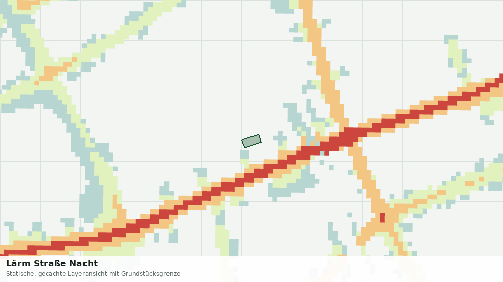 Statische Kartenansicht: Lärm Straße Nacht