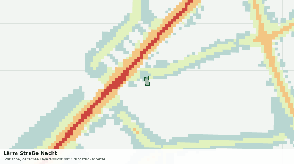 Statische Kartenansicht: Lärm Straße Nacht