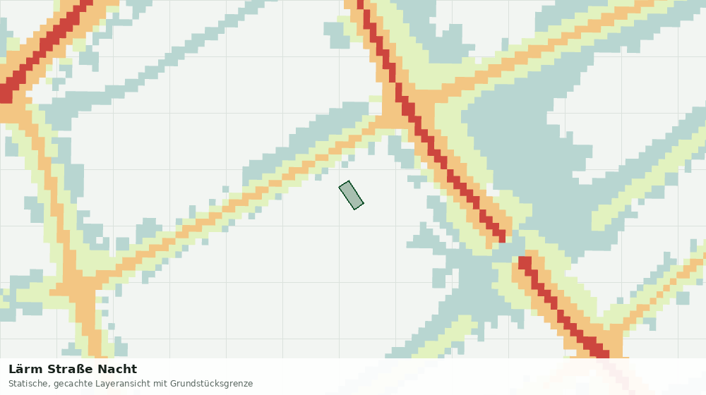 Statische Kartenansicht: Lärm Straße Nacht
