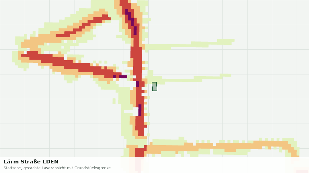 Statische Kartenansicht: Lärm Straße LDEN