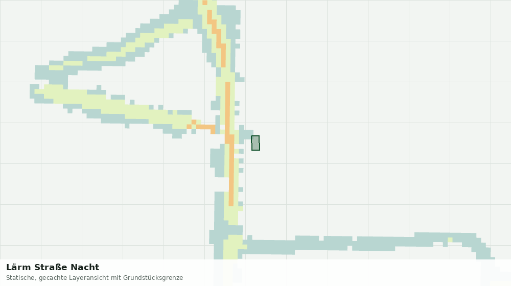 Statische Kartenansicht: Lärm Straße Nacht