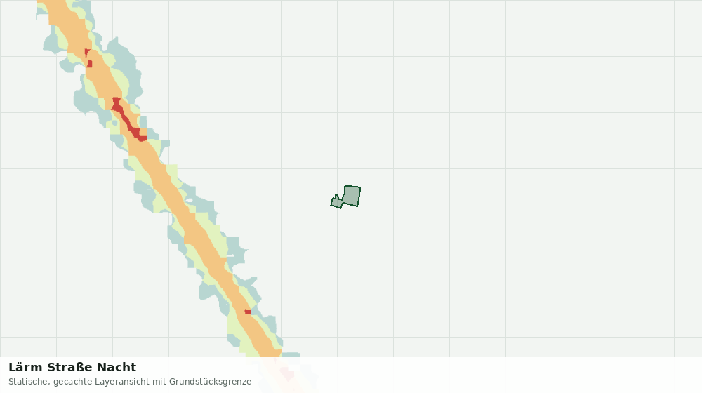 Statische Kartenansicht: Lärm Straße Nacht