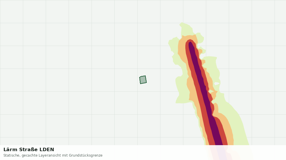 Statische Kartenansicht: Lärm Straße LDEN