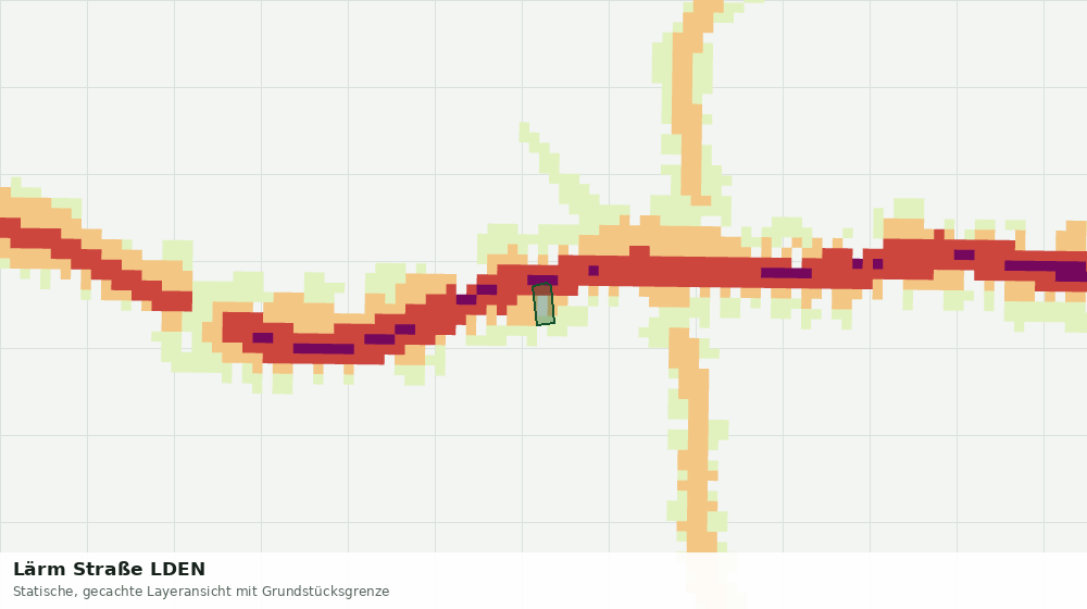 Statische Kartenansicht: Lärm Straße LDEN