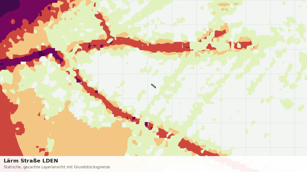 Statische Kartenansicht: Lärm Straße LDEN