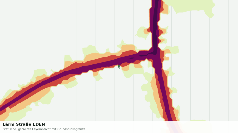 Statische Kartenansicht: Lärm Straße LDEN